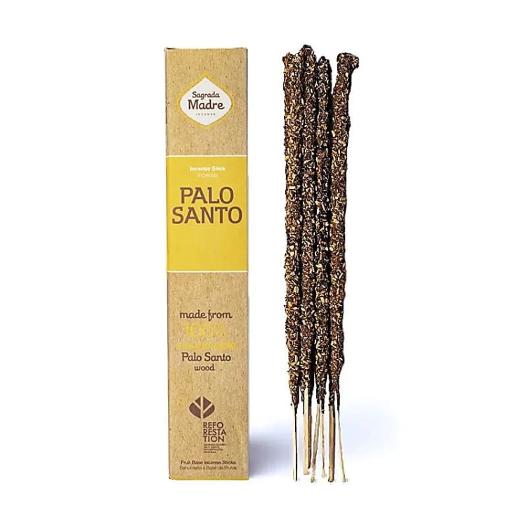Sagrada Madre Naturalne Kadzidło Palo Santo – 8 patyczków ręcznie robionych w Argentynie. 100% naturalne, z opadłych gałęzi. Czas palenia ok. 60 min. Oczyszcza energię, wspiera medytację, tworzy harmonijną atmosferę.