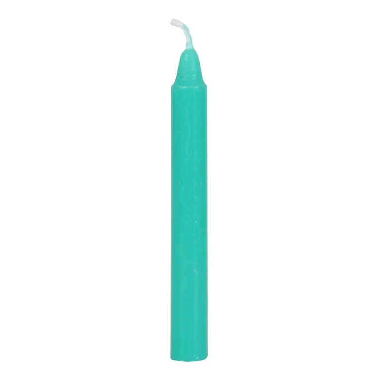 Zielone świece rytualne Magic Spell Candles (12 szt.) – przyciągają szczęście, pieniądze i płodność. Doskonałe do rytuałów i magii intencji.