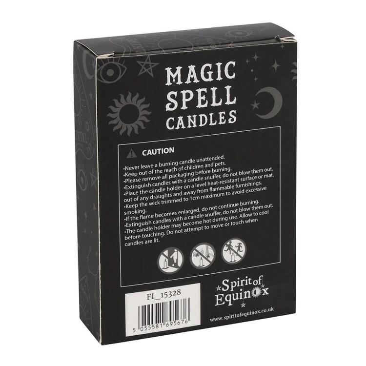 Zielone świece rytualne Magic Spell Candles (12 szt.) – przyciągają szczęście, pieniądze i płodność. Doskonałe do rytuałów i magii intencji.