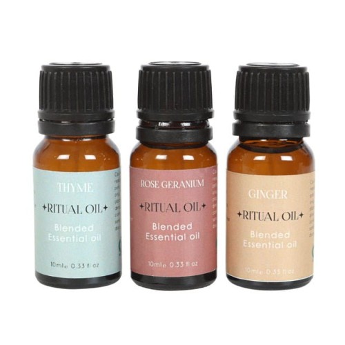 Zestaw olejków eterycznych Love Ritual – Ylang Ylang, Geranium, Gałka Muszkatołowa. Rytuały miłości, samoakceptacja i harmonia relacji.