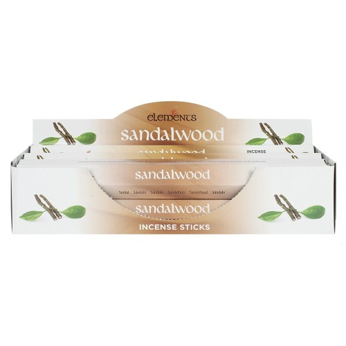Kadzidełka patyczkowe Elements „Sandalwood” – drzewo sandałowe, 20 szt.