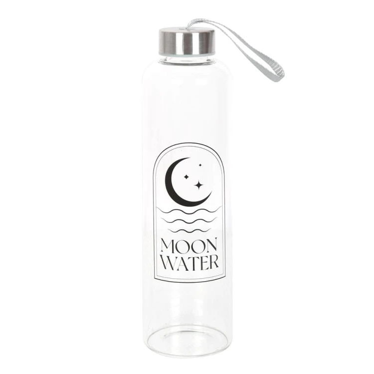 Szklana butelka Moon Water z metalową zakrętką – do tworzenia wody księżycowej