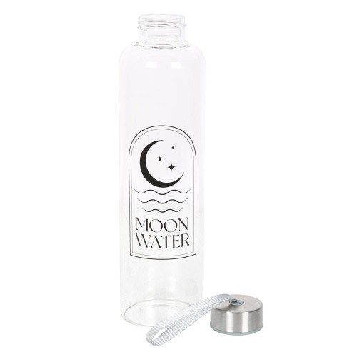 Szklana butelka Moon Water z metalową zakrętką – do tworzenia wody księżycowej