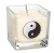 Świeca z wosku rzepakowego Yin Yang o zapachu lawendy, ylang ylang i pomarańczy. Ekologiczna, wolna od GMO, pali się ok. 25 godzin. Idealna do relaksu, równowagi emocjonalnej i tworzenia harmonijnej atmosfery w domu lub miejscu pracy