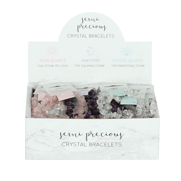 Bransoletka z naturalnego kryształu górskiego – Kamień Energetyzujący. Wzmacnia energię, oczyszcza aurę, wspiera jasność umysłu i równowagę. Polerowane kamienie, elastyczna, idealna na co dzień, do medytacji, jogi lub jako prezent.