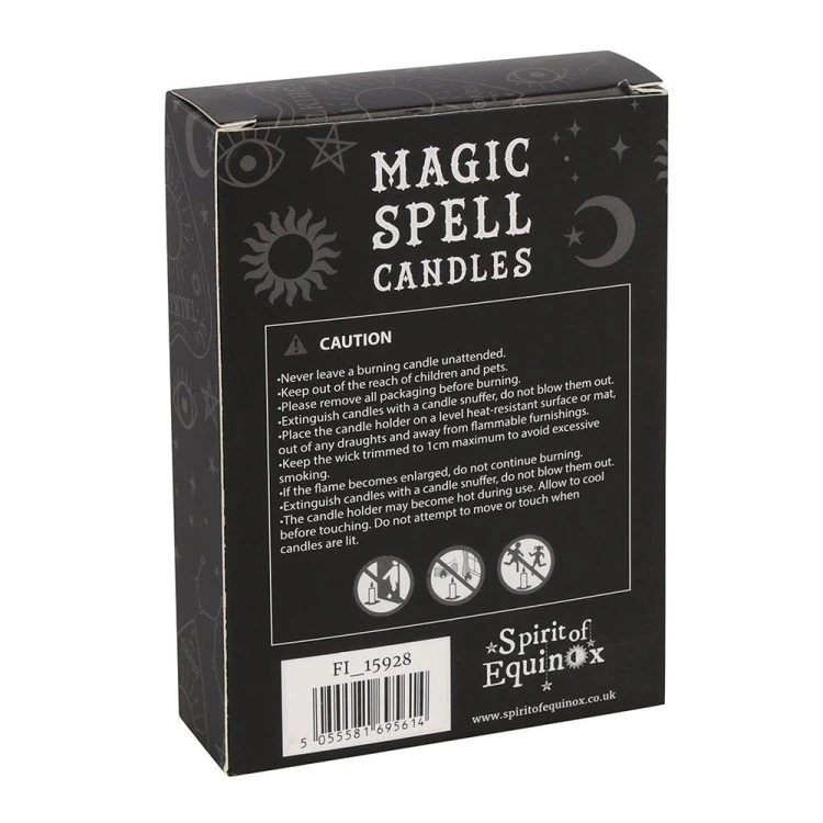 Niebieskie świece rytualne Magic Spell Candles Wisdom (12 szt.) – wspierają mądrość, intuicję i jasność umysłu. Idealne do rytuałów, afirmacji i medytacji.