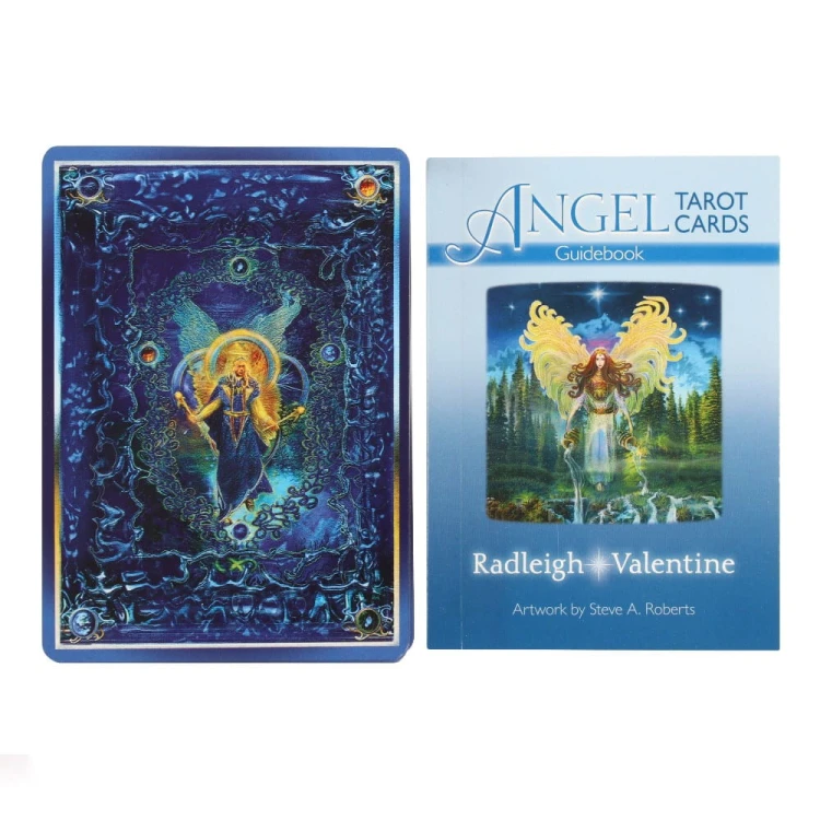 Angel Tarot – talia 78 anielskich kart Radleigh Valentine. Piękne ilustracje i pozytywne przesłania pełne światła i duchowej harmonii.