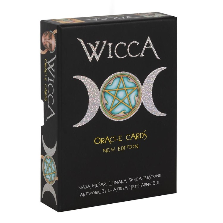 Wicca Oracle Cards – 33 magiczne karty inspirowane duchowością Wicca. Mistyczne ilustracje, symbole natury i przewodnik z interpretacjami.