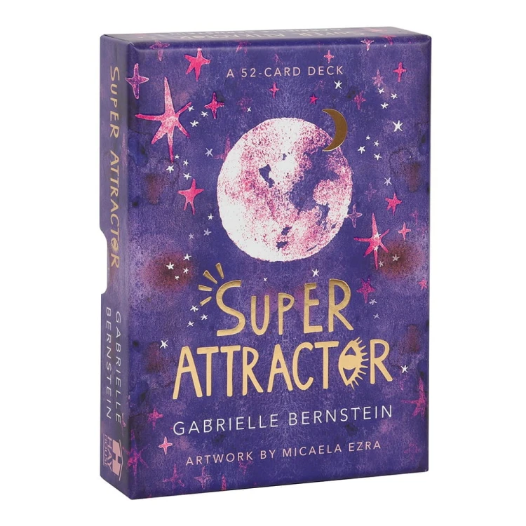 Super Attractor – 52 karty afirmacyjne Gabrielle Bernstein pomagające w manifestacji i przyciąganiu pozytywnej energii. Piękne ilustracje Micaeli Ezry.