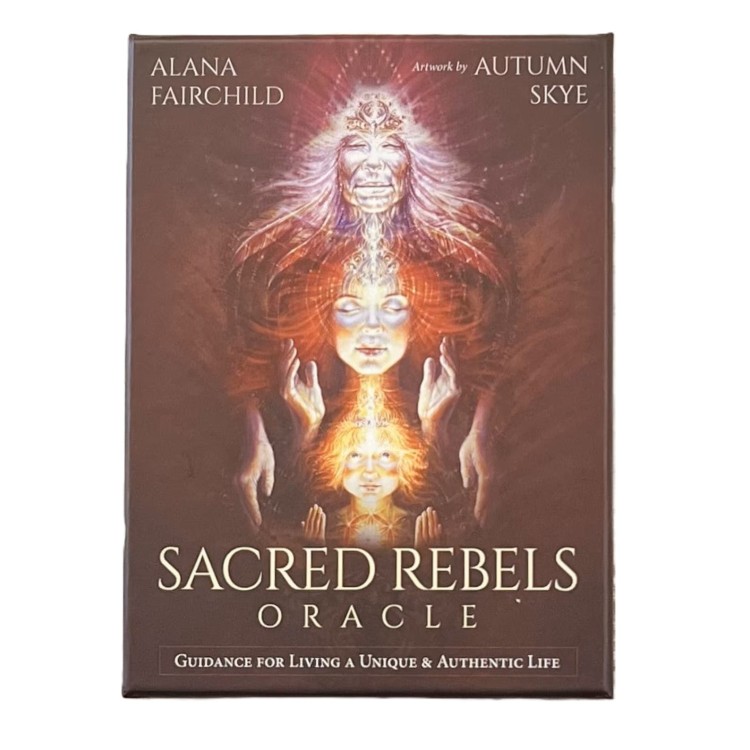 Talia 45 kart Sacred Rebels Oracle z książką. Mistyczne przesłania Alany Fairchild, które pomagają żyć autentycznie, odważnie i w zgodzie z duszą.
