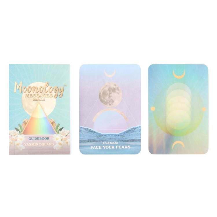 Karty z talii Moonology Messages Oracle – Cold Moon „Face Your Fears”