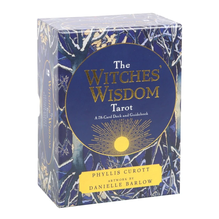Pudełko talii The Witches’ Wisdom Tarot autorstwa Phyllis Curott