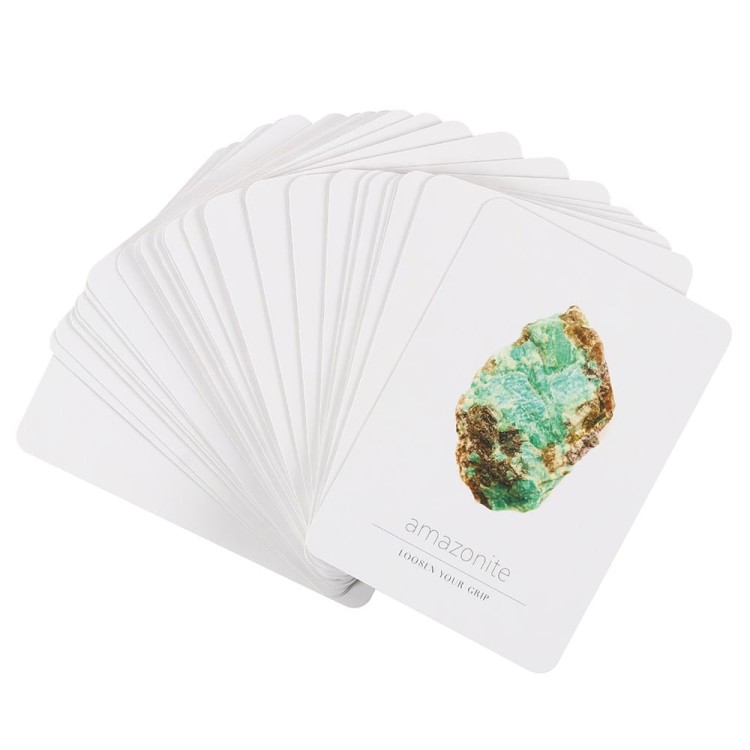 Pudełko Daily Crystal Inspiration – talia 52 kart z energią minerałów
