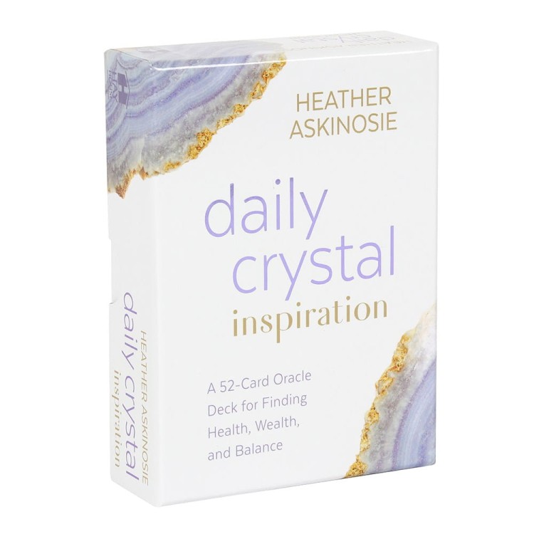 Karty Daily Crystal Inspiration – karty wyroczni z ilustracjami kryształów