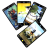 Karty z talii Black Cats Tarot autorstwa Marii Kuara – czarne koty w magicznych scenach