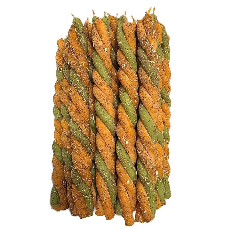 Świeca rytualna SUKCES z dziurawcem – naturalna skręcana świeca do manifestacji i afirmacji