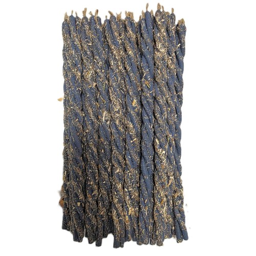 Naturalna skręcana świeca rytualna APEL DO ANIOŁA STRÓŻA z korą wierzby i olejkiem eukaliptusowym