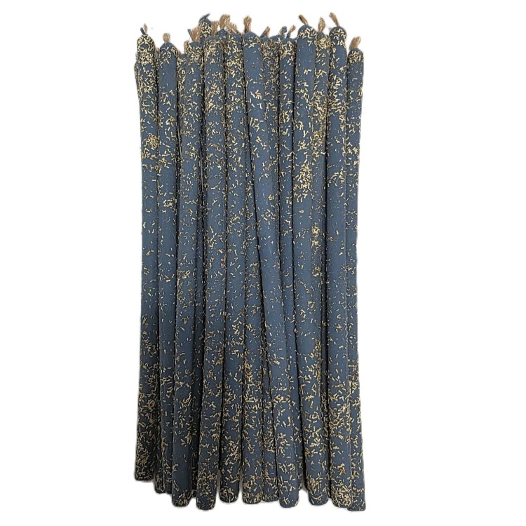 Naturalna skręcana świeca rytualna MIŁOŚĆ ANIOŁA z rumiankiem, ręcznie wykonana świeca magiczna