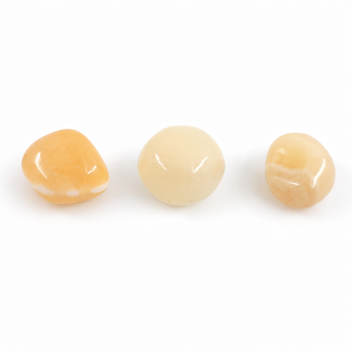 Polerowany kalcyt żółty o ciepłej, energetyzującej wibracji radości i jasności umysłu.