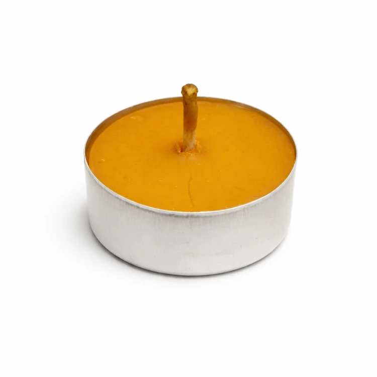 Żółty tilajt z wosku pszczelego – świeca czakralna handmade 3,5 cm. Symbol energii, siły i witalności. Doskonała do medytacji i jogi.