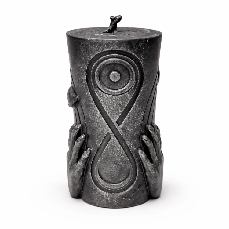 Świeca intencyjna Ręce Światła z wosku pszczelego, ręcznie robiona. Symbol ochrony, uzdrowienia i połączenia z wyższym ja. Idealna do rytuałów, medytacji, oczyszczania i pracy z energią.