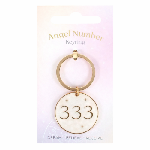 Brelok z liczbą anielską 333 – symbol boskiego wsparcia i ochrony