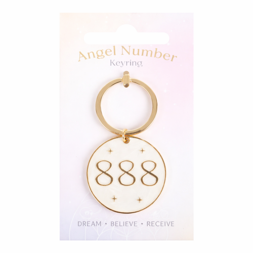 Brelok z liczbą anielską 888 – symbol obfitości i sukcesu