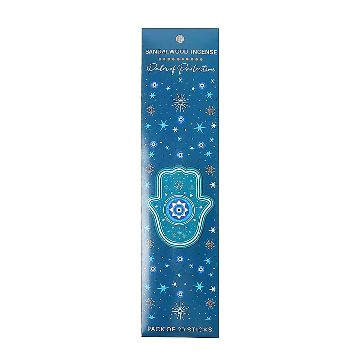 Opakowanie kadzidełek Sandalwood Palm of Protection z symbolem dłoni Hamsy