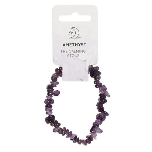 Bransoletka z naturalnego ametystu – Kamień Spokoju. Wspiera oczyszczanie, ochronę i jasność umysłu. Polerowane fioletowe koraliki, elastyczna, idealna do medytacji, jogi, codziennego noszenia lub jako prezent dla miłośników harmonii i równowagi.