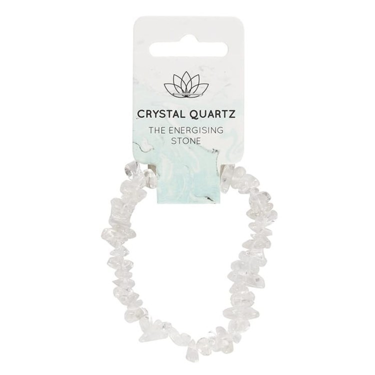 Bransoletka z naturalnego kryształu górskiego – Kamień Energetyzujący. Wzmacnia energię, oczyszcza aurę, wspiera jasność umysłu i równowagę. Polerowane kamienie, elastyczna, idealna na co dzień, do medytacji, jogi lub jako prezent.