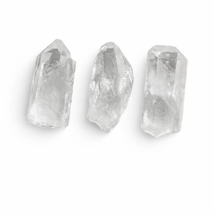 kryształ górski stożek polerowany z surową podstawą 7,5–9 cm naturalny kamień oczyszczający energię