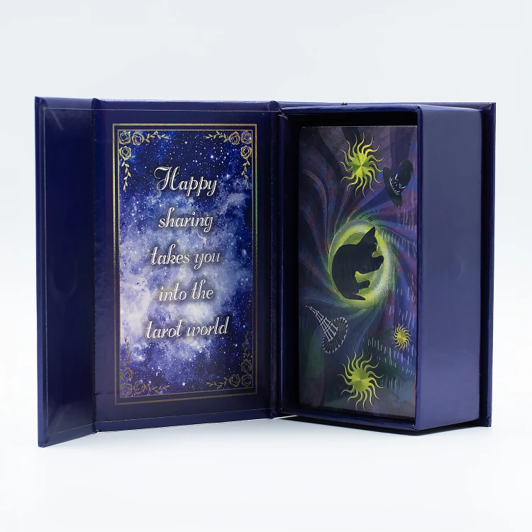 karty tarota tarot czarownicy witch tarot fantasy talia z przewodnikiem fioletowe karty magiczny tarot