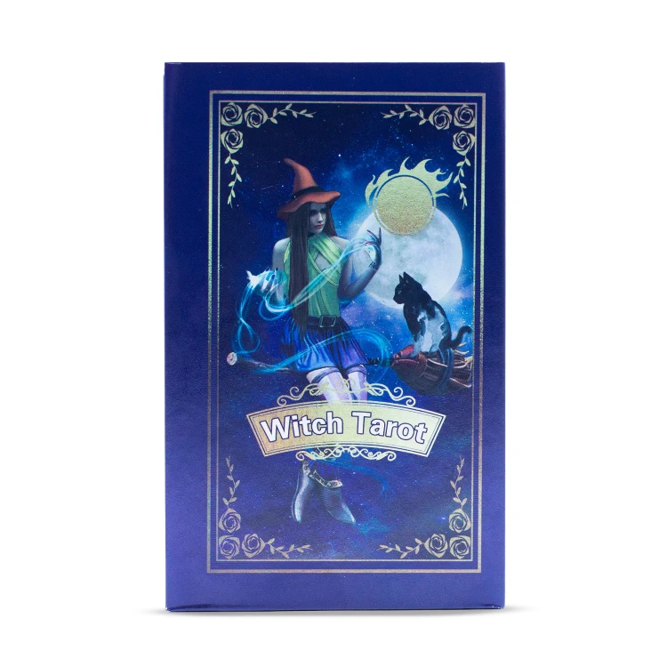 karty tarota tarot czarownicy witch tarot fantasy talia z przewodnikiem fioletowe karty magiczny tarot
