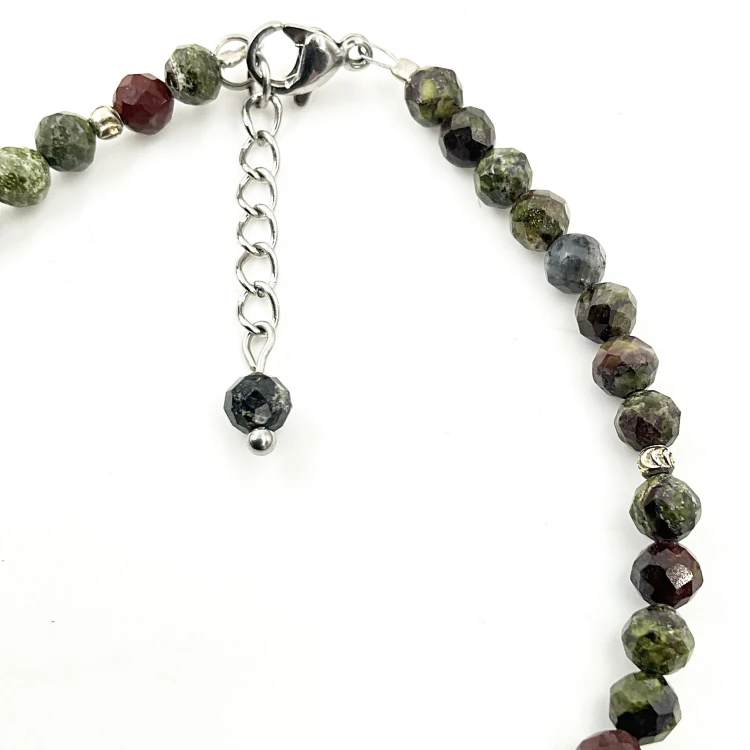bransoletka naturalny smoczy kamień srebrne zapięcie charyzma komunikacja ochrona energetyczna biżuteria energetyczna
