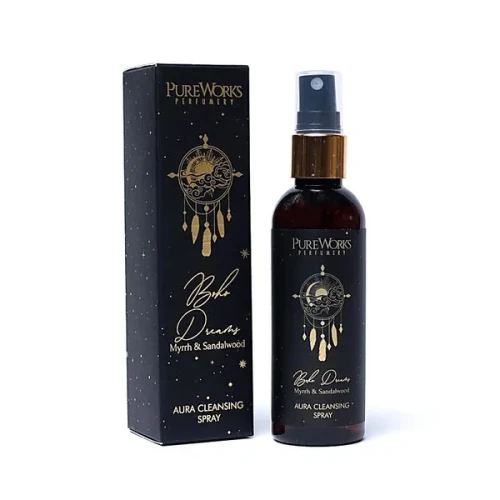 Spray do pomieszczeń Boho Dreams – mirra i drzewo sandałowe | Spokój, ugruntowanie, harmonia